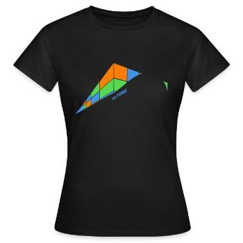Containerschiff Altona - Frauen T-Shirt - Schwarz - Vorne - AI Model Female 172 dark (172cm)