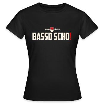 Bassd scho! - Frauen T-Shirt - Schwarz - Vorne - AI Model Female 172 dark (172cm)
