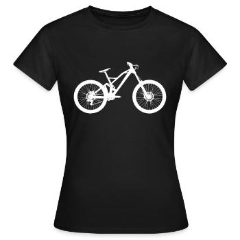 Downhill Bike - T-shirt Femme - noir - Devant - AI Model Female 172 dark (172cm)