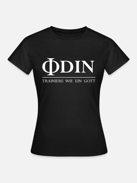 ODIN Trainiere wie ein Gott (Vektor) - Frauen T-Shirt - Schwarz