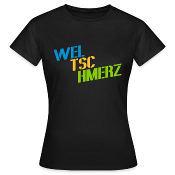 Weltschmerz dit la devise du mot - T-shirt Femme - noir - Devant - AI Model Female 172 dark (172cm)