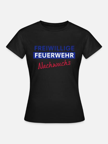 Freiwillige Feuerwehr Nachwuchs - Frauen T-Shirt - Schwarz