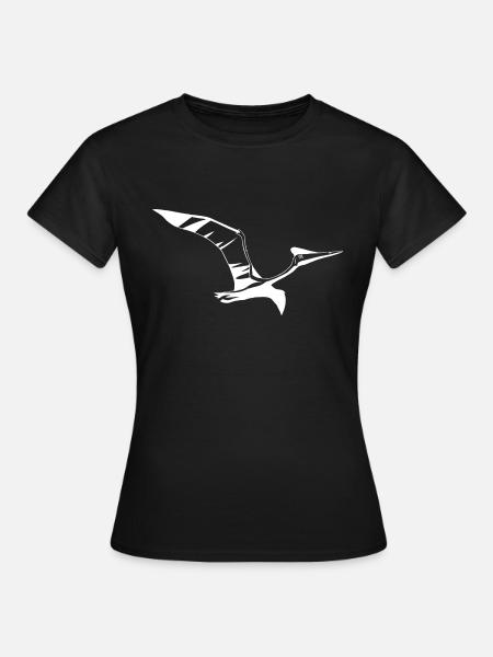 Pterosaurus Flugsaurier Dinosaurier Kreidezeit - Frauen T-Shirt - Schwarz