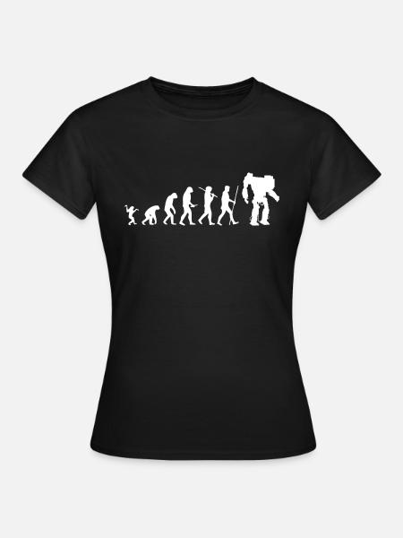 Evolution robot - T-shirt Femme - noir