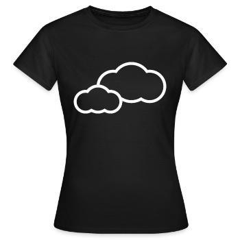 Nuage - T-shirt Femme - noir - Devant - AI Model Female 172 dark (172cm)