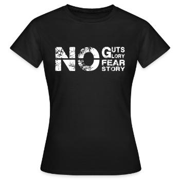 Pas de tripes, pas de gloire - T-shirt Femme - noir - Devant - AI Model Female 172 dark (172cm)