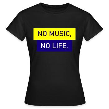 Rock and Roll Rock Music - Frauen T-Shirt - Schwarz - Vorne - AI Model Female 172 dark (172cm)