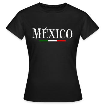 México - T-shirt Femme - noir - Devant - AI Model Female 172 dark (172cm)