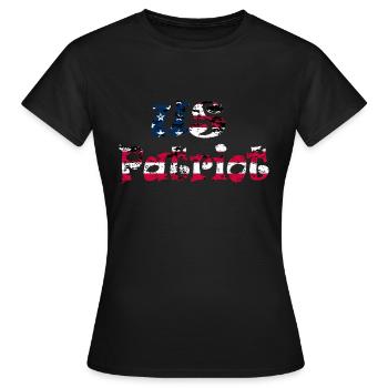 nous Patriote - T-shirt Femme - noir - Devant - AI Model Female 172 dark (172cm)