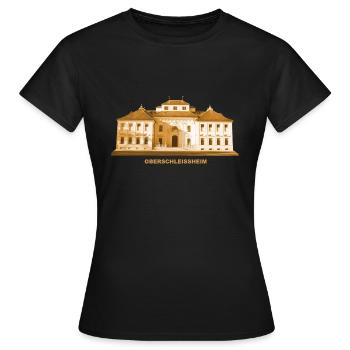 Oberschleißheim Schloss Lustheim Haute-Bavière - T-shirt Femme - noir - Devant - AI Model Female 172 dark (172cm)