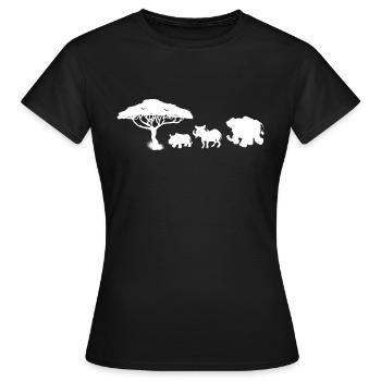 Safari Zoo Animal Safari Zoo - T-shirt Femme - noir - Devant - AI Model Female 172 dark (172cm)