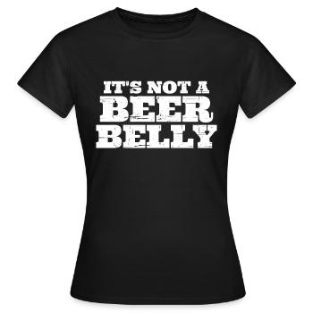 Ce n’est pas un ventre de bière 6 - T-shirt Femme - noir - Devant - AI Model Female 172 dark (172cm)