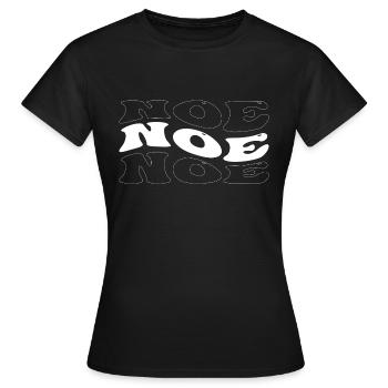 Funny Noe Groovy 4 Men Women Cool Noe Tie Dye - Women's T-Shirt - black - Front - AI Model Female 172 dark (172cm)