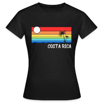 Vacances au Costa Rica en Amérique centrale - T-shirt Femme - noir - Devant - AI Model Female 172 dark (172cm)
