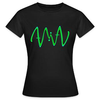MIA - T-shirt Femme - noir - Devant - AI Model Female 172 dark (172cm)