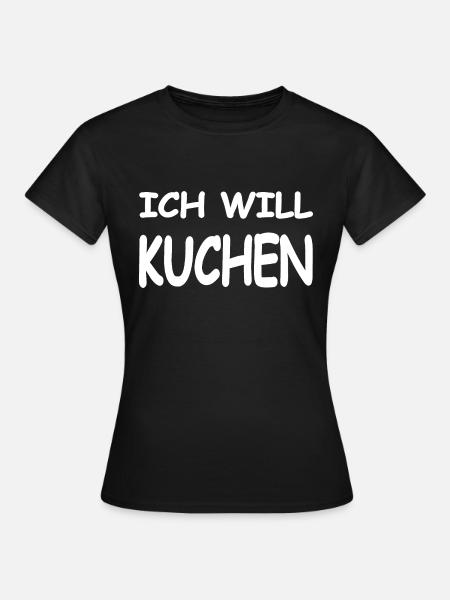 Kuchen - Frauen T-Shirt - Schwarz