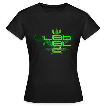 Bleib Geil Weed NEON Gruen - Frauen T-Shirt - Schwarz - Vorne - AI Model Female 172 dark (172cm)