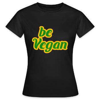 Vegan Veggie Veggi Fruit Vegetable Plants Gift - Women's T-Shirt - black - Front - AI Model Female 172 dark (172cm)