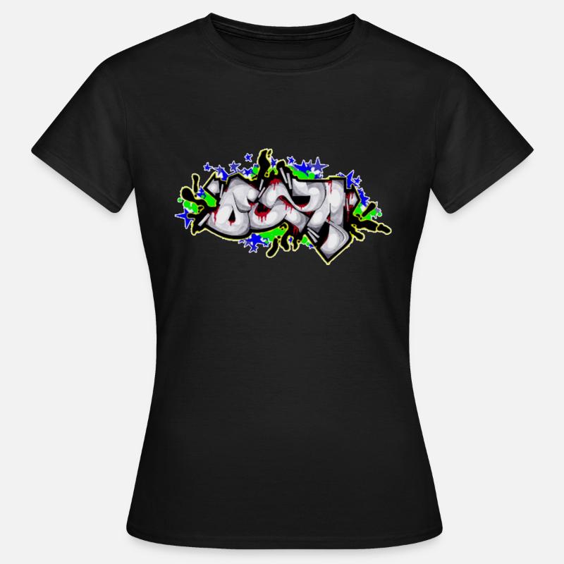 Graffiti - Frauen T-Shirt - Schwarz