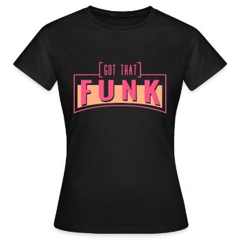 Jazz Musik Soul Funk Musikstil Musikrichtung Shirt - Frauen T-Shirt - Schwarz - Vorne - AI Model Female 172 dark (172cm)