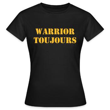 Warrior Toujours - T-shirt Femme - noir - Devant - AI Model Female 172 dark (172cm)