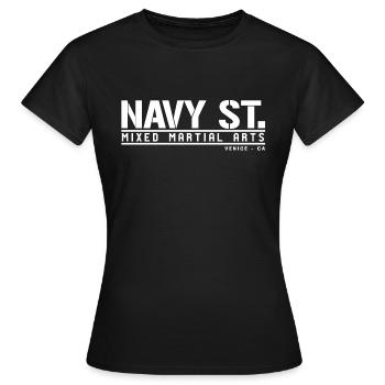 NAVY ST. ARTS MARTIAUX MIXTES - T-shirt Femme - noir - Devant - AI Model Female 172 dark (172cm)