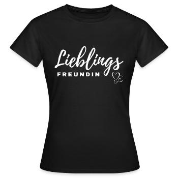 Lieblingsfreundin, beste Freundin, Best Friend - Frauen T-Shirt - Schwarz - Vorne - AI Model Female 172 dark (172cm)