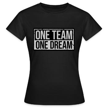 Équipe Shield One - T-shirt Femme - noir - Devant - AI Model Female 172 dark (172cm)