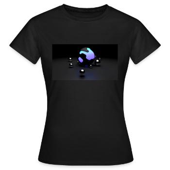 Boules illuminées - T-shirt Femme - noir - Devant - AI Model Female 172 dark (172cm)