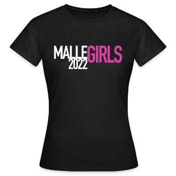 Malle#05 - Frauen T-Shirt - Schwarz - Vorne - AI Model Female 172 dark (172cm)