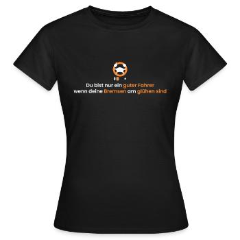 glühende Bremsen - Frauen T-Shirt - Schwarz - Vorne - AI Model Female 172 dark (172cm)