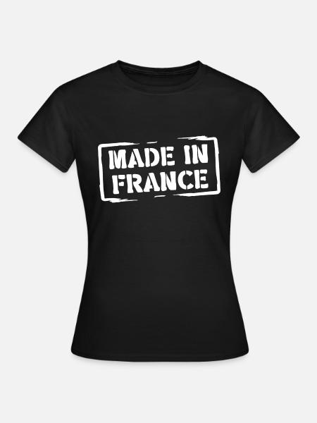 Hergestellt in Frankreich - Frauen T-Shirt - Schwarz