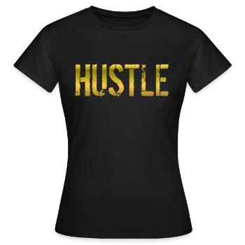 Cadeau Hustle - T-shirt Femme - noir - Devant - AI Model Female 172 dark (172cm)