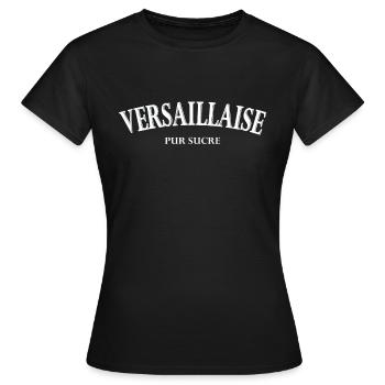 Versaillaise pur sucre - T-shirt Femme - noir - Devant - AI Model Female 172 dark (172cm)