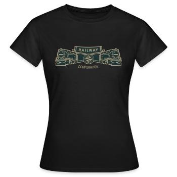 Railway Corporation - Women's T-Shirt - black - Front - AI Model Female 172 dark (172cm)
