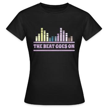 The Beat passe sur DJ Musician Equalizer - T-shirt Femme - noir - Devant - AI Model Female 172 dark (172cm)