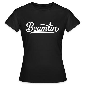 Beamtin - Frauen T-Shirt - Schwarz - Vorne - AI Model Female 172 dark (172cm)