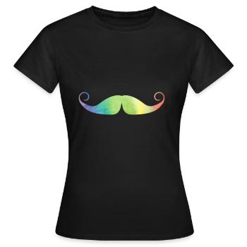Holy Schnauzbart - Frauen T-Shirt - Schwarz - Vorne - AI Model Female 172 dark (172cm)