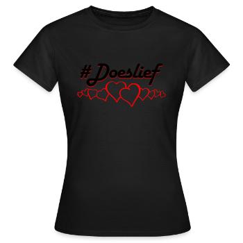 #FALTEN - Frauen T-Shirt - Schwarz - Vorne - AI Model Female 172 dark (172cm)