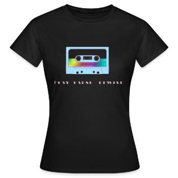 bande - T-shirt Femme - noir - Devant - AI Model Female 172 dark (172cm)