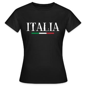 Italia! - Women's T-Shirt - black - Front - AI Model Female 172 dark (172cm)