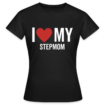 Ich liebe meine Stiefmutter - Frauen T-Shirt - Schwarz - Vorne - AI Model Female 172 dark (172cm)