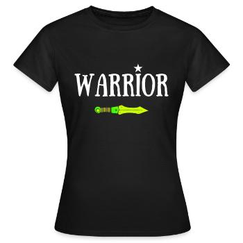 WARRIOR JDR ÉPÉE MAGIQUE - T-shirt Femme - noir - Devant - AI Model Female 172 dark (172cm)