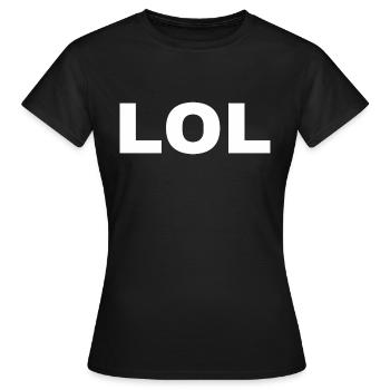 Lol - Frauen T-Shirt - Schwarz - Vorne - AI Model Female 172 dark (172cm)
