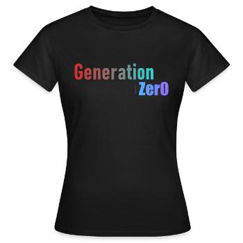 Generation 0 - Women's T-Shirt - black - Front - AI Model Female 172 dark (172cm)