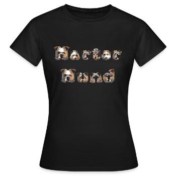 Harter Hund - Frauen T-Shirt - Schwarz - Vorne - AI Model Female 172 dark (172cm)