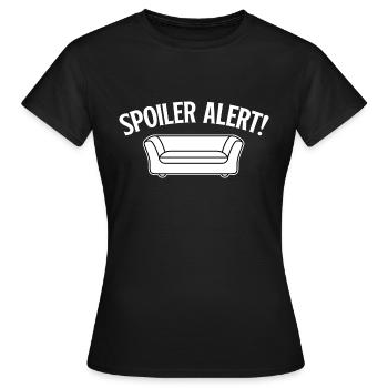 Movie Director Filmmaker Spoiler Alert Adult - Frauen T-Shirt - Schwarz - Vorne - AI Model Female 172 dark (172cm)