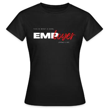 Drôle de patron Dictons Cool Cheffe Employeur - T-shirt Femme - noir - Devant - AI Model Female 172 dark (172cm)