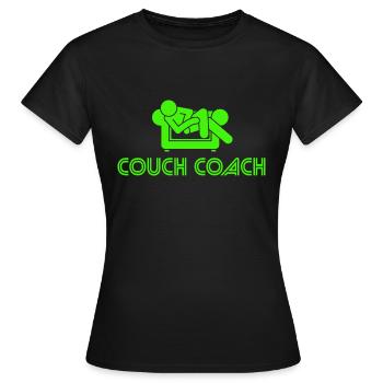 Coach Character Builder Attitude - Frauen T-Shirt - Schwarz - Vorne - AI Model Female 172 dark (172cm)