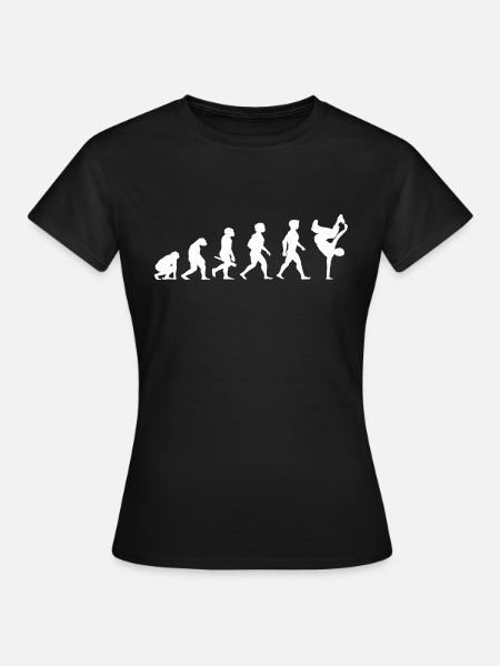 Evolution Breakdance Breaking Breakdance Hip Hop - T-shirt Femme - noir